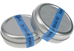 Labeltape Dymo LabelManager D1 polyester 12mm zwart op blauw