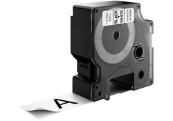 Labeltape Dymo LabelManager D1 polyester 24mm zwart op wit
