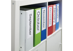 Labeltape Dymo LabelManager D1 polyester 24mm zwart op wit
