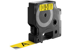Labeltape Dymo LabelManager D1 polyester 19mm zwart op geel
