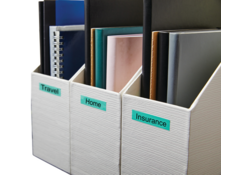 Labeltape Dymo LabelManager D1 polyester 19mm zwart op groen