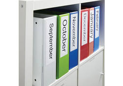 Labeltape Dymo LabelManager D1 polyester 19mm zwart op wit