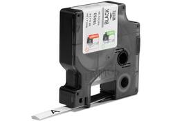 Labeltape Dymo Rhino industrieel krimpkous 9mm zwart op wit