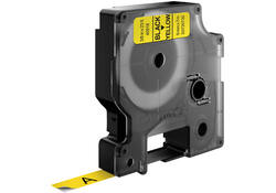 Labeltape Dymo LabelManager D1 polyester 9mm zwart op geel