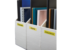 Labeltape Dymo LabelManager D1 polyester 9mm zwart op geel