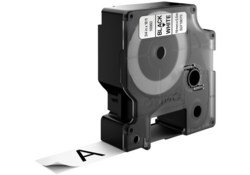 Labeltape Dymo LabelManager D1 polyester 19mm zwart op wit