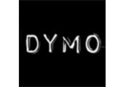 Reliëftape Dymo embossing plastic 9mm wit op zwart