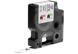 Labeltape Dymo Rhino industrieel polyester 12mm zwart op wit