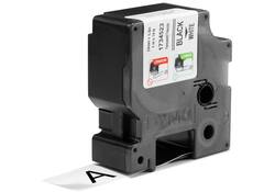 Labeltape Dymo Rhino industrieel polyester 24mm zwart op wit
