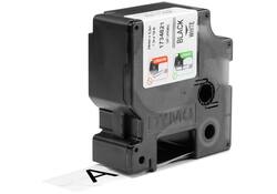 Labeltape Dymo Rhino industrieel zelflaminerend 24mm zwart op wit