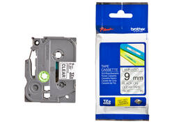 Labeltape Brother P-touch TZE-121 9mm zwart op transparant