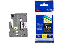 Labeltape Brother P-touch TZE-325 9mm wit op zwart