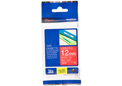 Labeltape Brother P-touch TZE-435 12mm wit op rood