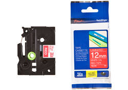 Labeltape Brother P-touch TZE-435 12mm wit op rood