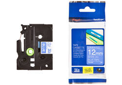 Labeltape Brother P-touch TZE-535 12mm wit op blauw