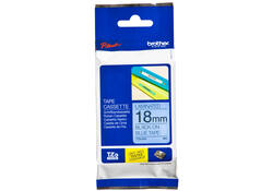 Labeltape Brother P-touch TZE-541 18mm zwart op blauw