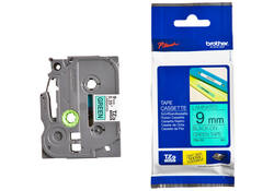 Labeltape Brother P-touch TZE-721 9mm zwart op groen