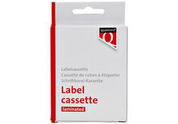 Labeltape Quantore TZE-251 24mm x 8m zwart op wit