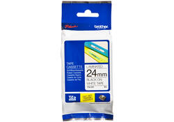 Labeltape Brother P-touch TZE-251 24mm zwart op wit