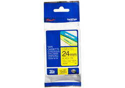 Labeltape Brother P-touch TZE-651 24mm zwart op geel