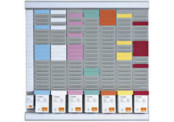 Planbord Nobo kantoorplanning T-kaart nr.2 met 24 sleuven