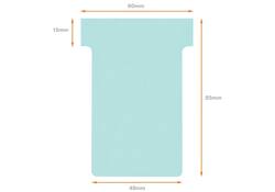 T-kaart Nobo nr.2 48mm blauw 100 stuks