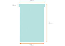 Planbord T-kaart Nobo nr 4 112mm blauw 100 stuks
