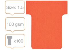 T-kaart Nobo nr 1.5 36mm rood 100 stuks