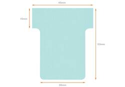 T-kaart Nobo nr 1.5 36mm blauw 100 stuks