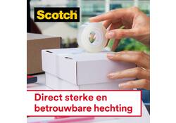 Plakband Scotch Crystal 600 19mmx7.5m transparant 2+1 gratis + handdispenser