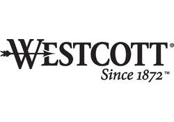 Snijmes Westcott office 18mm met schuifsluiting blauw