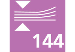 Register breedkwarto 288blz lijn grijs gewolkt
