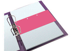 Scheidingsstrook Oxford duo 240x105mm roze
