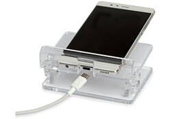 Telefoonstandaard MAUL 9.7x10.5x7.6cm standhoek instelbaar acryl