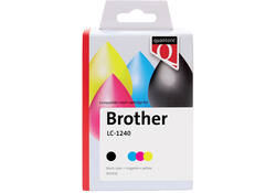 Inktcartridge Quantore alternatief tbv Brother LC-1240 zwart+ 3 kleuren