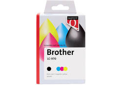 Inktcartridge Quantore alternatief tbv Brother LC-970 zwart + 3 kleuren