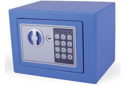 Kluis Pavo mini elektronisch 230x170x170mm blauw