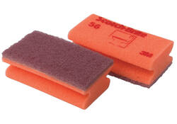 Schuurspons Scotch -Brite delicate oppervlakken 70x133mm rood
