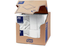 Servetten Tork Enviroment Print 1/8 gevouwen 2-laags 200st wit 477402