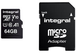 Geheugenkaart Integral microSDXC V10 64GB