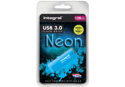 USB-stick 3.0 Integral 128GB neon blauw