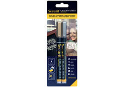 Krijtstift Securit SMA-100 rond 1-2mm goud/zilver assorti
