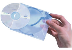 Cd opbergbox Quickflip standaard blauw 5stuks
