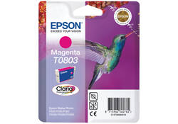 Inktcartridge Epson T0803 rood