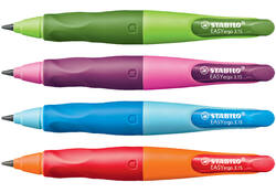 Vulpotlood STABILO Easyergo HB 3.15mm rechts groen/donkergroen incl puntenslijper blister à 1 stuk