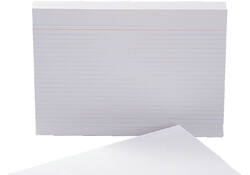 Systeemkaart Aurora 130x80mm lijn met rode koplijn 210gr wit