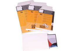 Envelop CleverPack karton B4 250x353mm wit pak à 5 stuks