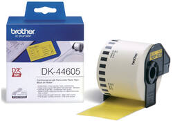 Etiket Brother DK-44605 62mm thermisch 30-meter geel papier