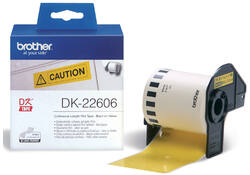 Etiket Brother DK-22606 62mm 15-meter gele film