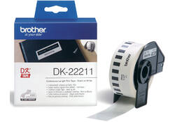 Etiket Brother DK-22211 29mm 15-meter witte film